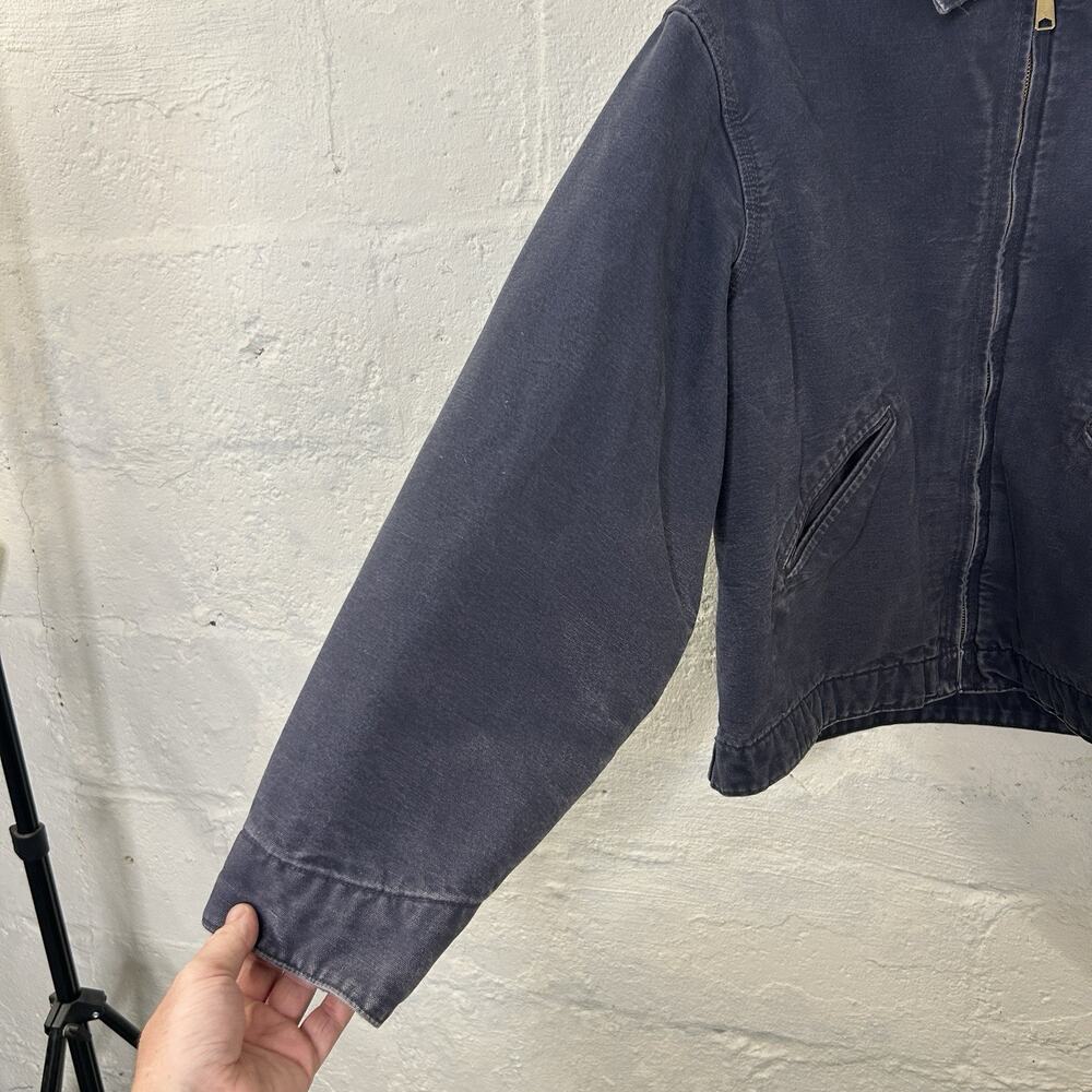 Vintage Carhartt Blanket-Lined Detroit Jacket “Petrol Blue” J204 PTB - Picture 11 of 15